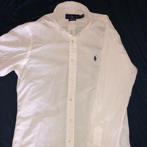 Ralph Lauren Button Down (Slim Fit, Medium, White)